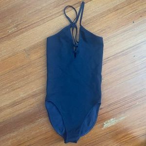 Free people navy bodysuit